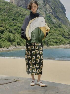 FARM RIO midi skirt tule TUCA